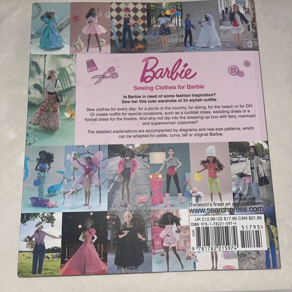 Sewing Clothes for Barbie 24 Stylish Outfits for Fashion Dolls Annabel Benilan - Picture 2 of 2